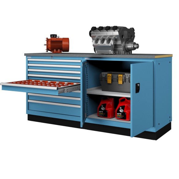 CASSETTIERA OFFICINA INDUSTRIALE Banco da lavoro 2