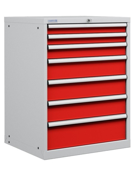 CASSETTIERA PORTA UTENSILI INDUSTRIALE OFFICINA 36 X 36 Eh (L 717 x P 725 x H 1000) 7 CASSETTI