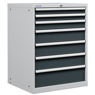 CASSETTIERA PORTA UTENSILI INDUSTRIALE OFFICINA 36 X 36 Eh (L 717 x P 725 x H 1000) 7 CASSETTI