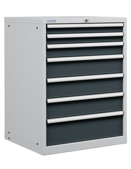 CASSETTIERA PORTA UTENSILI INDUSTRIALE OFFICINA 36 X 36 Eh (L 717 x P 725 x H 1000) 7 CASSETTI