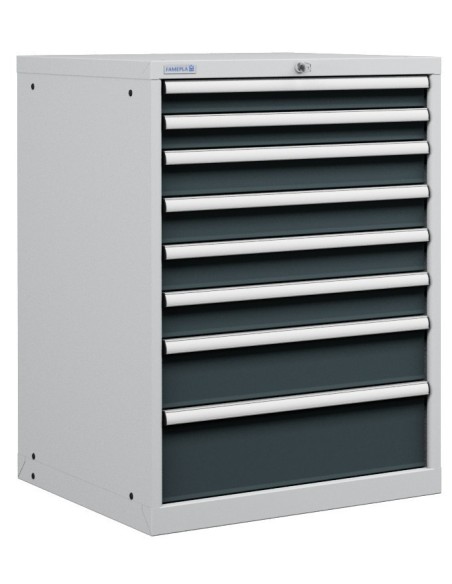 CASSETTIERA OFFICINA INDUSTRIALE PORTA UTENSILI 36 X 36 Eh (L 717 x P 725 x H 1000) 8 CASSETTI