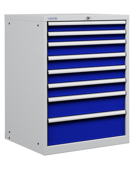 CASSETTIERA OFFICINA INDUSTRIALE PORTA UTENSILI 36 X 36 Eh (L 717 x P 725 x H 1000) 8 CASSETTI