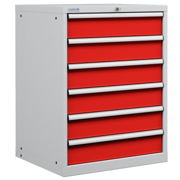 CASSETTIERA OFFICINA INDUSTRIALE PORTA UTENSILI 36 X 36 Eh (L 717 x P 725 x H 1000) 6 CASSETTI ESTRAZIONE 100%