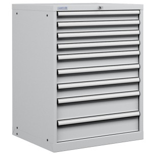 CASSETTIERA OFFICINA INDUSTRIALE PORTA UTENSILI 36 X 36 Eh (L 717 x P 725 x H 1000) 9 CASSETTI 2