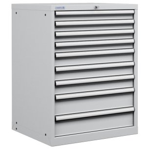 CASSETTIERA OFFICINA INDUSTRIALE PORTA UTENSILI 36 X 36 Eh (L 717 x P 725 x H 1000) 9 CASSETTI 2