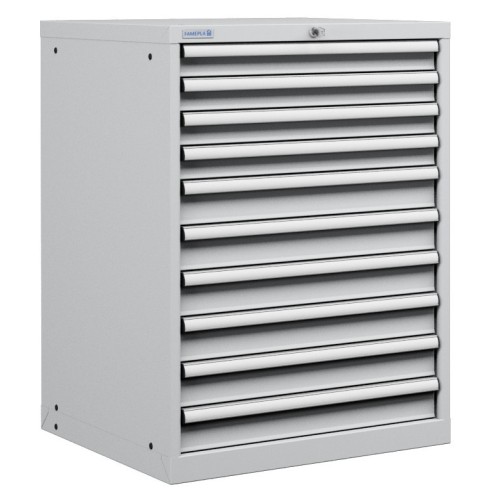 CASSETTIERA PORTA UTENSILI OFFICINA INDUSTRIALE 36 X 36 Eh (L 717 x P 725 x H 1000) 10 CASSETTI ESTRAZIONE 100%