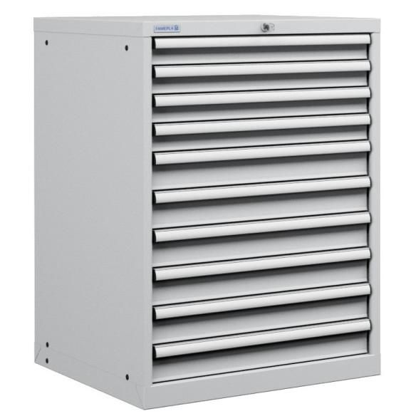 CASSETTIERA PORTA UTENSILI OFFICINA INDUSTRIALE 36 X 36 Eh (L 717 x P 725 x H 1000) 10 CASSETTI ESTRAZIONE 100%
