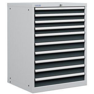 CASSETTIERA PORTA UTENSILI OFFICINA INDUSTRIALE 36 X 36 Eh (L 717 x P 725 x H 1000) 10 CASSETTI ESTRAZIONE 100%