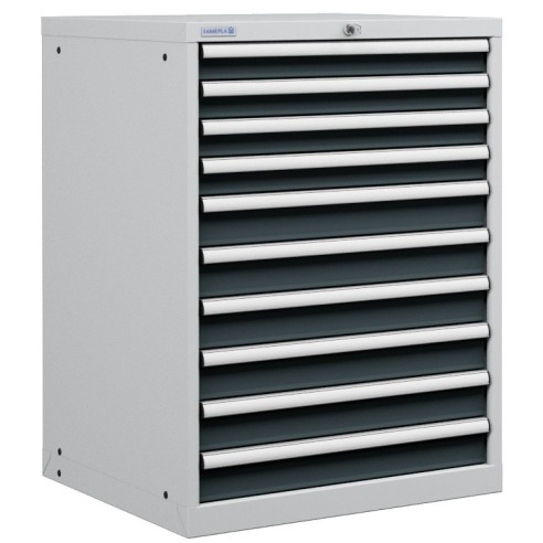 CASSETTIERA PORTA UTENSILI OFFICINA INDUSTRIALE 36 X 36 Eh (L 717 x P 725 x H 1000) 10 CASSETTI ESTRAZIONE 100%