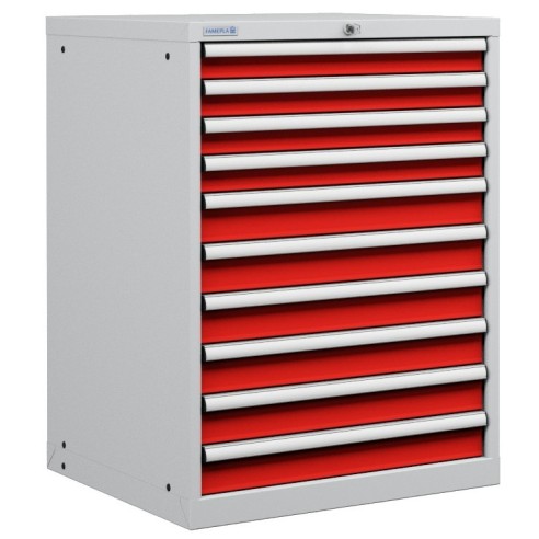 CASSETTIERA PORTA UTENSILI OFFICINA INDUSTRIALE 36 X 36 Eh (L 717 x P 725 x H 1000) 10 CASSETTI ESTRAZIONE 100%