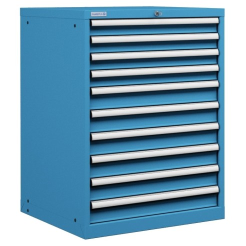 CASSETTIERA PORTA UTENSILI OFFICINA INDUSTRIALE 36 X 36 Eh (L 717 x P 725 x H 1000) 10 CASSETTI ESTRAZIONE 100%