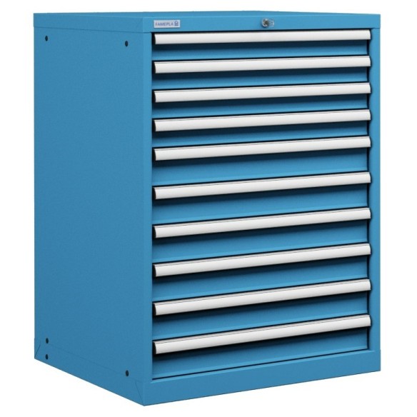 CASSETTIERA PORTA UTENSILI OFFICINA INDUSTRIALE 36 X 36 Eh (L 717 x P 725 x H 1000) 10 CASSETTI ESTRAZIONE 100%