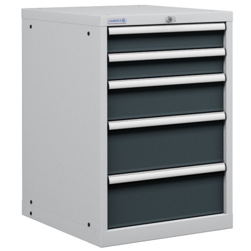 CASSETTIERA METALLO INDUSTRIALE OFFICINA 27 X 36 Eh (L 564 x P 725 x H 850) 5 CASSETTI