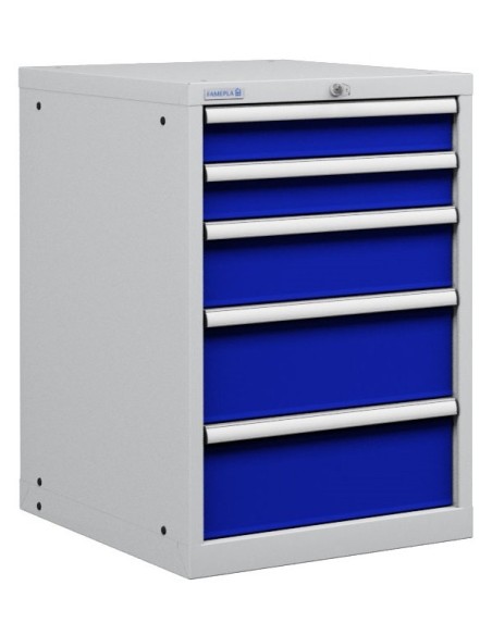 CASSETTIERA METALLO INDUSTRIALE OFFICINA 27 X 36 Eh (L 564 x P 725 x H 850) 5 CASSETTI