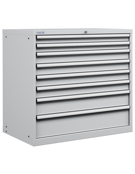 CASSETTIERA METALLO INDUSTRIALE OFFICINA 54 X 36 Eh (L 1023 x P 725 x H 1000) 8 CASSETTI ESTRAZIONE 100%