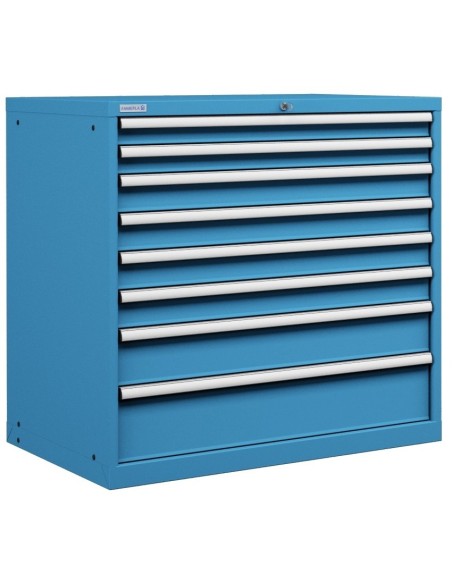 CASSETTIERA METALLO INDUSTRIALE OFFICINA 54 X 36 Eh (L 1023 x P 725 x H 1000) 8 CASSETTI ESTRAZIONE 100%