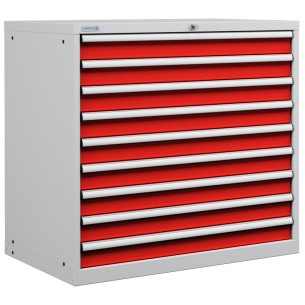 CASSETTIERA PORTA UTENSILI OFFICINA INDUSTRIALE 54 X 36 Eh (L 1023 x P 725 x H 1000) 9 CASSETTI ESTRAZIONE 100% 2