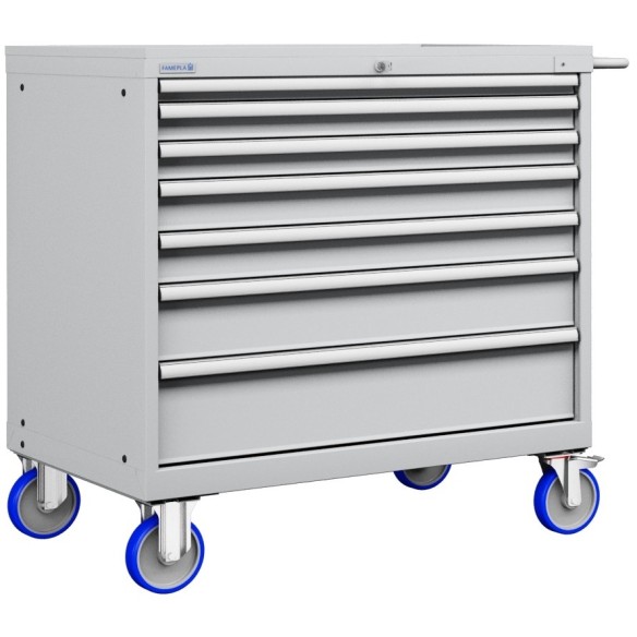 CASSETTIERA CARRELLO METALLO INDUSTRIALE OFFICINA 