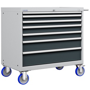 CASSETTIERA CARRELLO METALLO INDUSTRIALE OFFICINA 