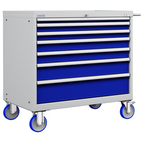 CASSETTIERA CARRELLO METALLO INDUSTRIALE OFFICINA 