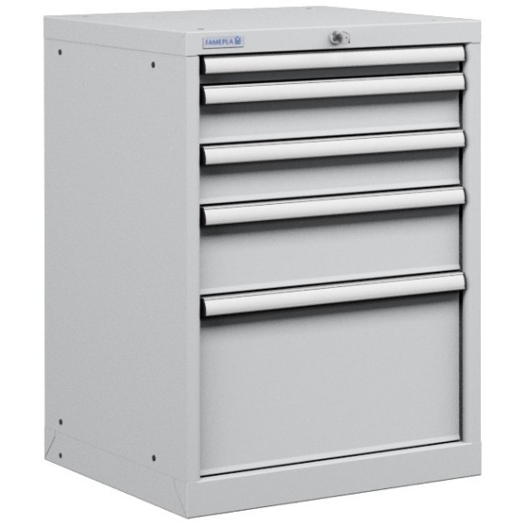 CASSETTIERA TOP OFFICINA INDUSTRIALE PORTA UTENSILI 27 X 27 Eh  (L 564 x P 572 x H 800) 5 CASSETTI