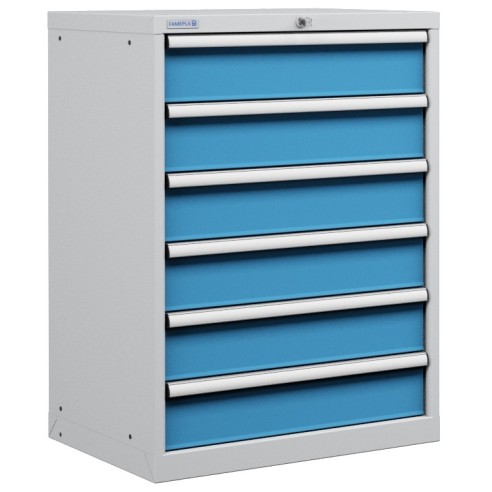 CASSETTIERA OFFICINA INDUSTRIALE PORTA UTENSILI 36 X 27 Eh (L 717 x P 572 x H 1000) 6 CASSETTI ESTRAZIONE 100%