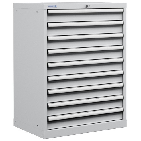 CASSETTIERA PORTA UTENSILI OFFICINA INDUSTRIALE 36 X 27 Eh (L 717 x P 572 x H 1000) 9 CASSETTI ESTRAZIONE 100%