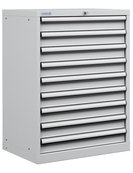 CASSETTIERA PORTA UTENSILI OFFICINA INDUSTRIALE 36 X 27 Eh (L 717 x P 572 x H 1000) 9 CASSETTI ESTRAZIONE 100%
