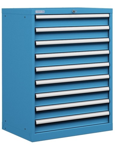 CASSETTIERA PORTA UTENSILI OFFICINA INDUSTRIALE 36 X 27 Eh (L 717 x P 572 x H 1000) 9 CASSETTI ESTRAZIONE 100%