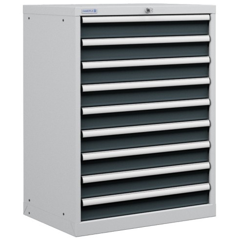 CASSETTIERA PORTA UTENSILI OFFICINA INDUSTRIALE 36 X 27 Eh (L 717 x P 572 x H 1000) 9 CASSETTI ESTRAZIONE 100%