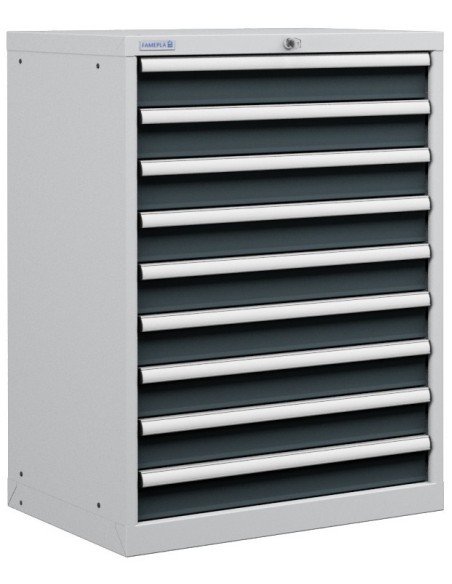 CASSETTIERA PORTA UTENSILI OFFICINA INDUSTRIALE 36 X 27 Eh (L 717 x P 572 x H 1000) 9 CASSETTI ESTRAZIONE 100%
