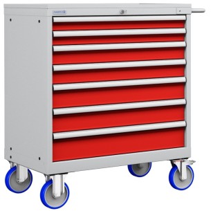 CASSETTIERA CARRELLO METALLO INDUSTRIALE OFFICINA 