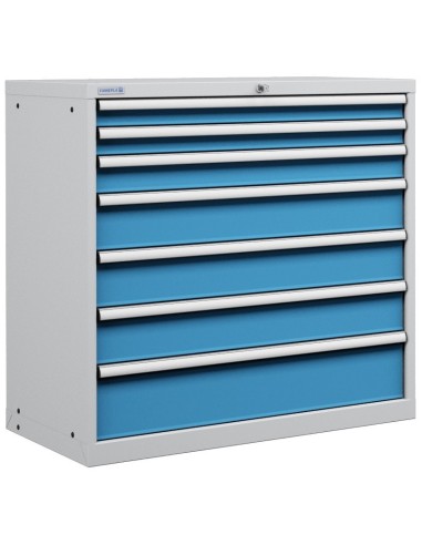 CASSETTIERA PORTA UTENSILI OFFICINA INDUSTRIALE 54 X 27 Eh (L 1023 x P 572 x H 1000) 7 CASSETTI ESTRAZIONE 100%