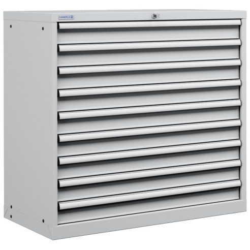 CASSETTIERA OFFICINA INDUSTRIALE PORTA UTENSILI 54 X 27 Eh (L 1023 x P 572 x H 1000) 9 CASSETTI ESTRAZIONE 100%