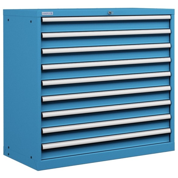 CASSETTIERA OFFICINA INDUSTRIALE PORTA UTENSILI 54 X 27 Eh (L 1023 x P 572 x H 1000) 9 CASSETTI ESTRAZIONE 100%