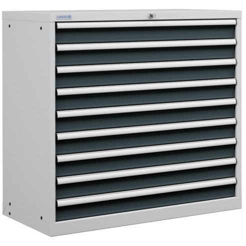 CASSETTIERA OFFICINA INDUSTRIALE PORTA UTENSILI 54 X 27 Eh (L 1023 x P 572 x H 1000) 9 CASSETTI ESTRAZIONE 100%