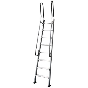 Scala in alluminio scalino 95mm per sbarco soppalc