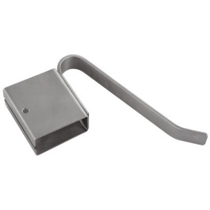 KIT GANCI + BINARIO ALLUMINIO 100CM CON TAPPI + DISTANZIALI 55MM 2