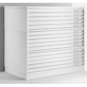 Cassettiera Portadisegni BASIC A1 15 Cassetti Portadisegni Bianco componibile orizzontale cm Esterno cm 113x79,5x139h 2