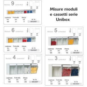 Porta minuteria Scaffale Parete 21 Cassetti Trasparenti Basculanti portaminuteria cassettiera 2