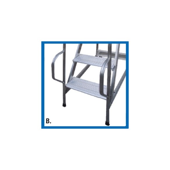 Scala a Castello Palchetto 9 SCALINI H 225 CM Maga