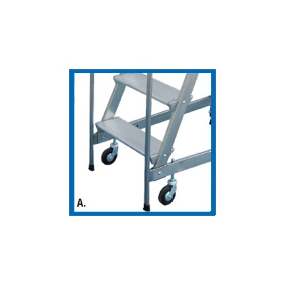 Scala a Castello Palchetto 9 SCALINI H 225 CM Maga