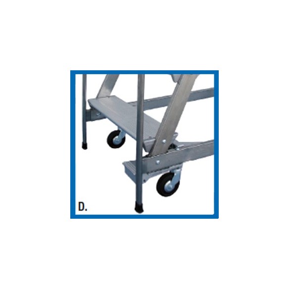 Scala a Castello Palchetto 9 SCALINI H 225 CM Maga