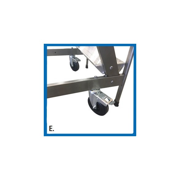 Scala a Castello Palchetto 12 SCALINI H 300 CM Mag