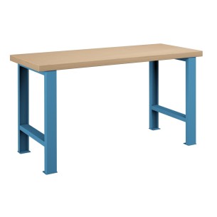 Banco da Lavoro Professionale  75 x 150 x h 84 cm portata 800 KG. ripiano Legno Multiplex 2