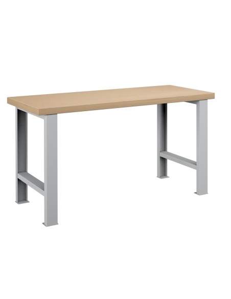 Banco da Lavoro Professionale  75 x 150 x h 84 cm portata 800 KG. ripiano Legno Multiplex
