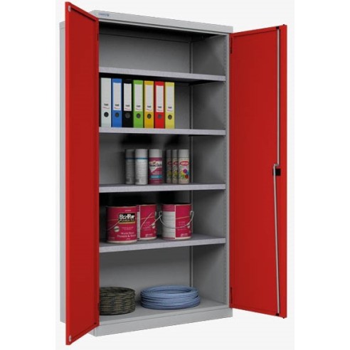 ARMADIO INDUSTRIALE OFFICINA METALLO PORTE BATTENTE L. 1030 x P. 550 x H. 2000 mm SALDATO