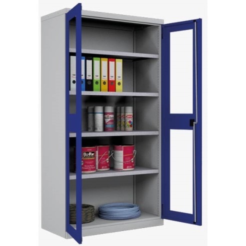 ARMADIO INDUSTRIALE OFFICINA METALLO PORTE BATTENT