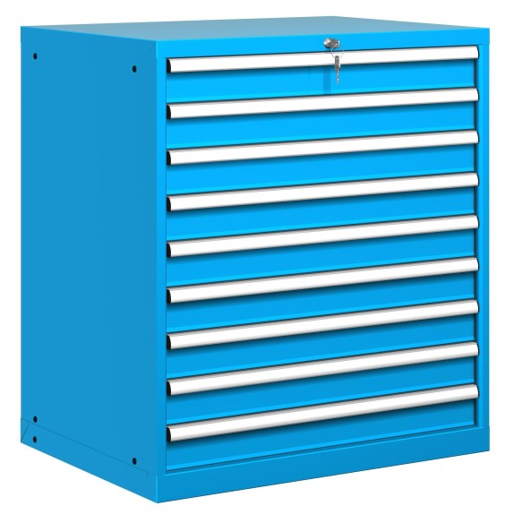 CASSETTIERA METALLO INDUSTRIALE OFFICINA 45 X 36 Eh (L 870 x P 725 x H 1000) 9 CASSETTI 90%