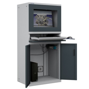 ARMADIO PORTA COMPUTER PC PROFESSIONALE CON TASTIE